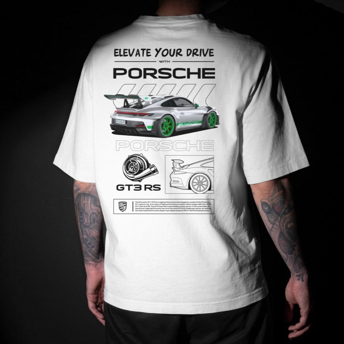 T-shirt Porsche GT3 RS – Voiture de sport
