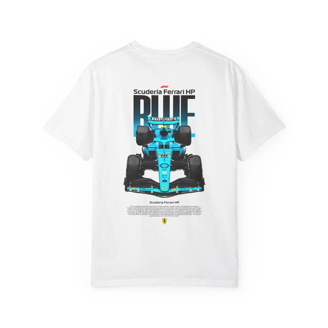 T-SHIRT Scuderia Ferrari HP – Édition Bleu Racing